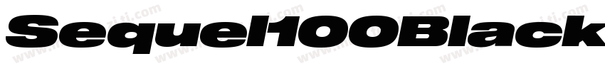 Sequel100Black 105字体转换